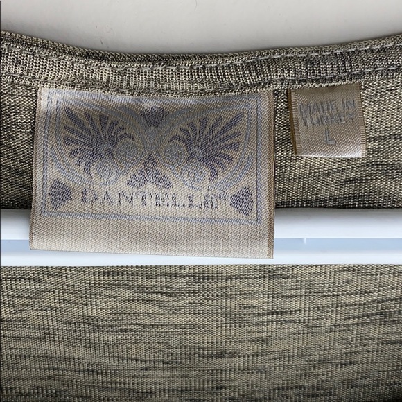 Dantelle Gold Foil Print Step Hem Shirt Large - Picture 10 of 15